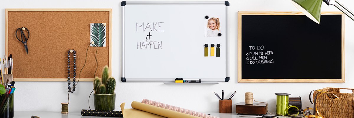 S�dan reng�r du et whiteboard � og f�r sprittusch af tavlen