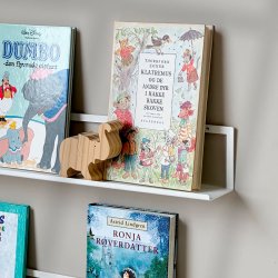 90 cm. Gallery shelf, White metal