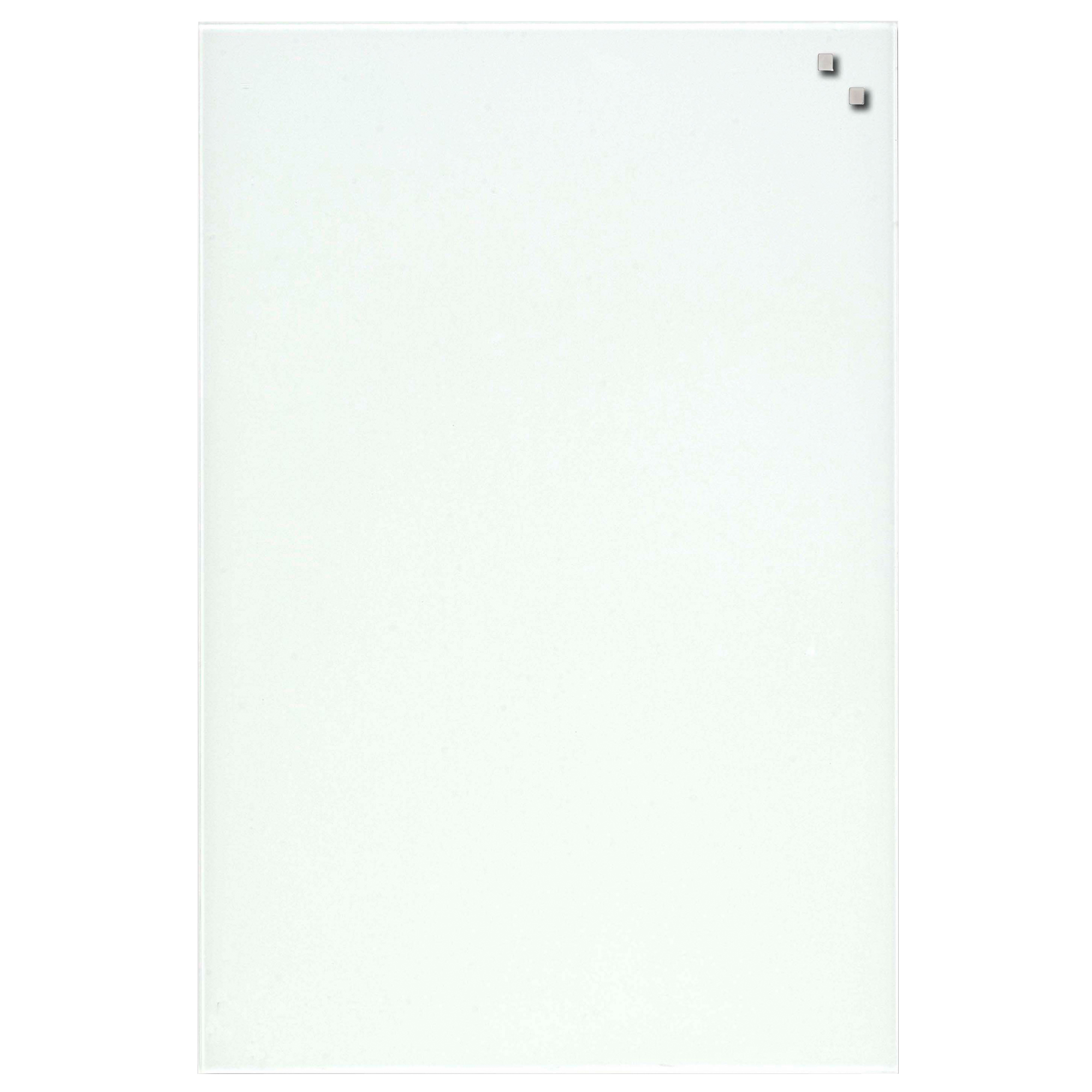 30 x 45 cm. Hvid Magnetisk Glastavle