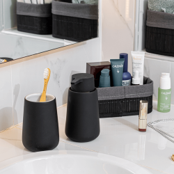 Fjord Badezimmer Set schwarz