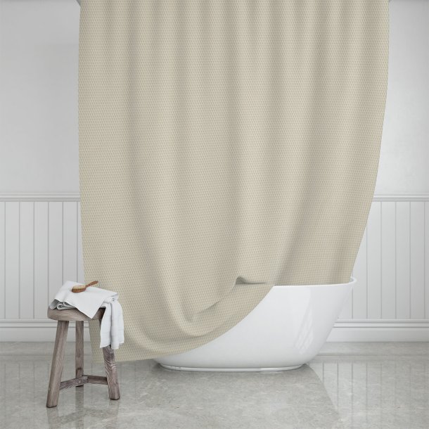 Shower curtain, Camellia, Sand, 180 x 200 cm
