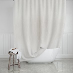 Shower curtain, Etherea, White, 180 x 200 cm