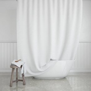 Shower curtain, White, 180 x 200 cm