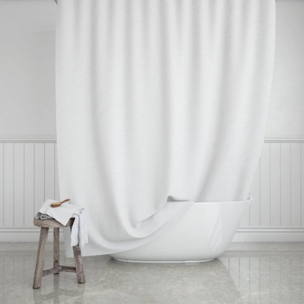 Shower curtain, White, 180 x 200 cm
