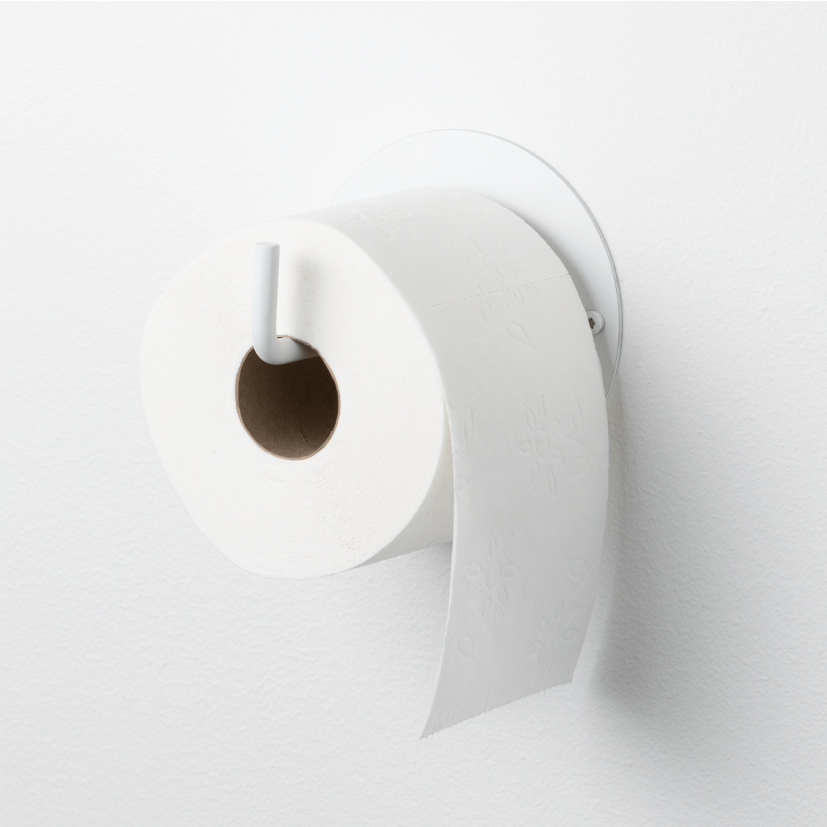 White toilet online paper holder