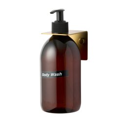 Seifenhalter / Wandhalterung fr 1 Flasche, Messingoptik