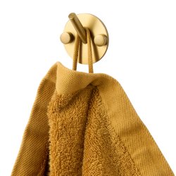 5 cm. Handtuchhaken, Messing-Look