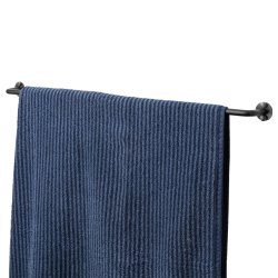 60 cm. håndklædestang, sort