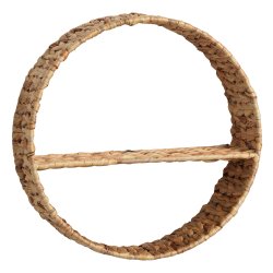 40 cm. Circle Wicker shelf, Water Hyacinth