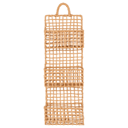 Flechtregal, Papier, Natur 25 x 70 cm.