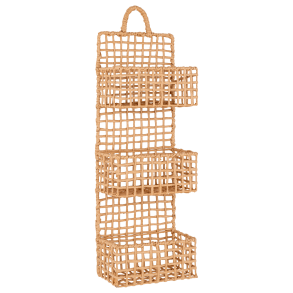 Wicker shelf, paper, natural 25 x 70 cm.