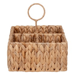 Aufbewahrungskorb, Wasserhyazinthe 20 x 11 x 20 cm.