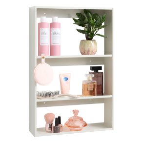 White metal wall shelf 40 x 60 cm