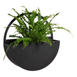 25 cm. Circle Storage shelf. Black metal