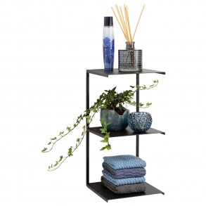 Trippel-Regal, schwarzes Metall