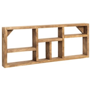 Wall shelf / Cup holder 40 x 100 cm. with 7 compartments.