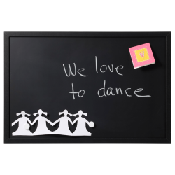 60 x 40 cm. Magnetic chalkboard with black frame