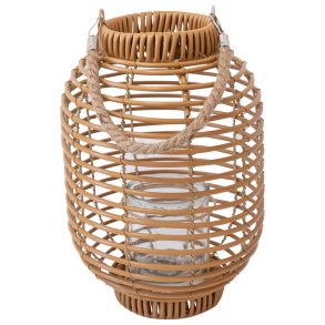 Naturf�rgad lykta i polyrattan, liten, Josephine
