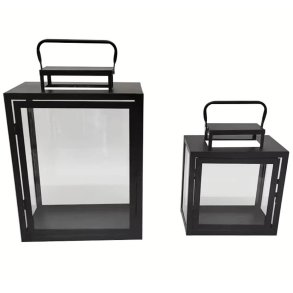 Metalllykteset 2 st, svart, Lykke