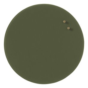 Cirkel 35 cm. M�rkgr�n magnetisk glastavla