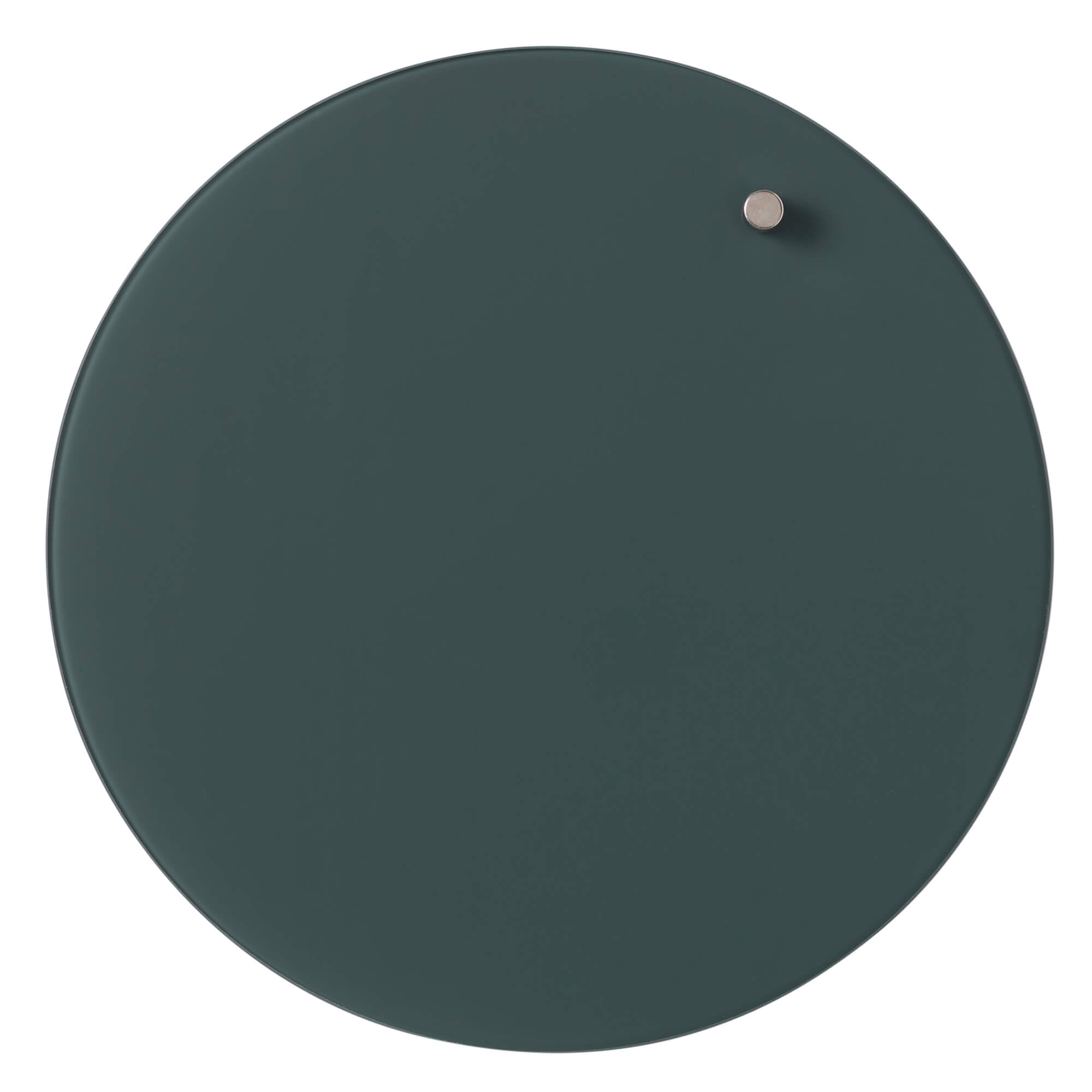 Billede af Cirkel 25 cm. Mørkegrøn Magnetisk glastavle