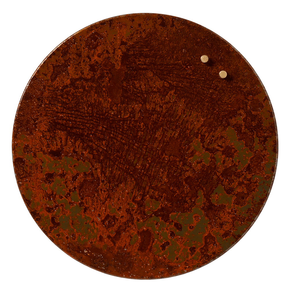 Billede af Cirkel 35 cm. Magnetisk metaltavle. Rusten