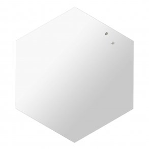 Sechskant 42 cm. Spiegel / magnetische Glastafel