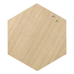 Hexagonal 42 cm. Oak Magnetic board