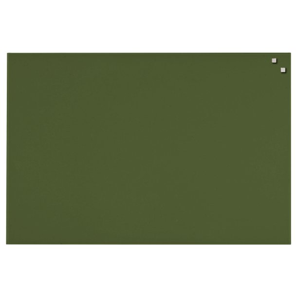 60 x 80 cm. M�rkgr�n Magnetisk Glasstavla