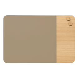 40 x 60 cm. Glas beige/Eichenfurnier Magnettafel
