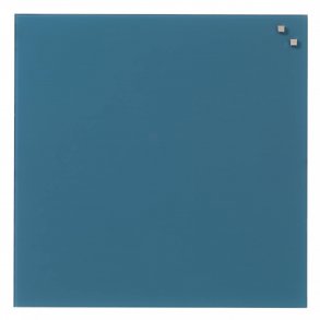 45 x 45 cm. Jeans-Blue magnetische Glastafel