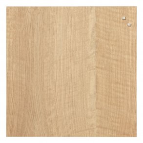 45 x 45 cm. Eichen-Furnier magnetische Glastafel