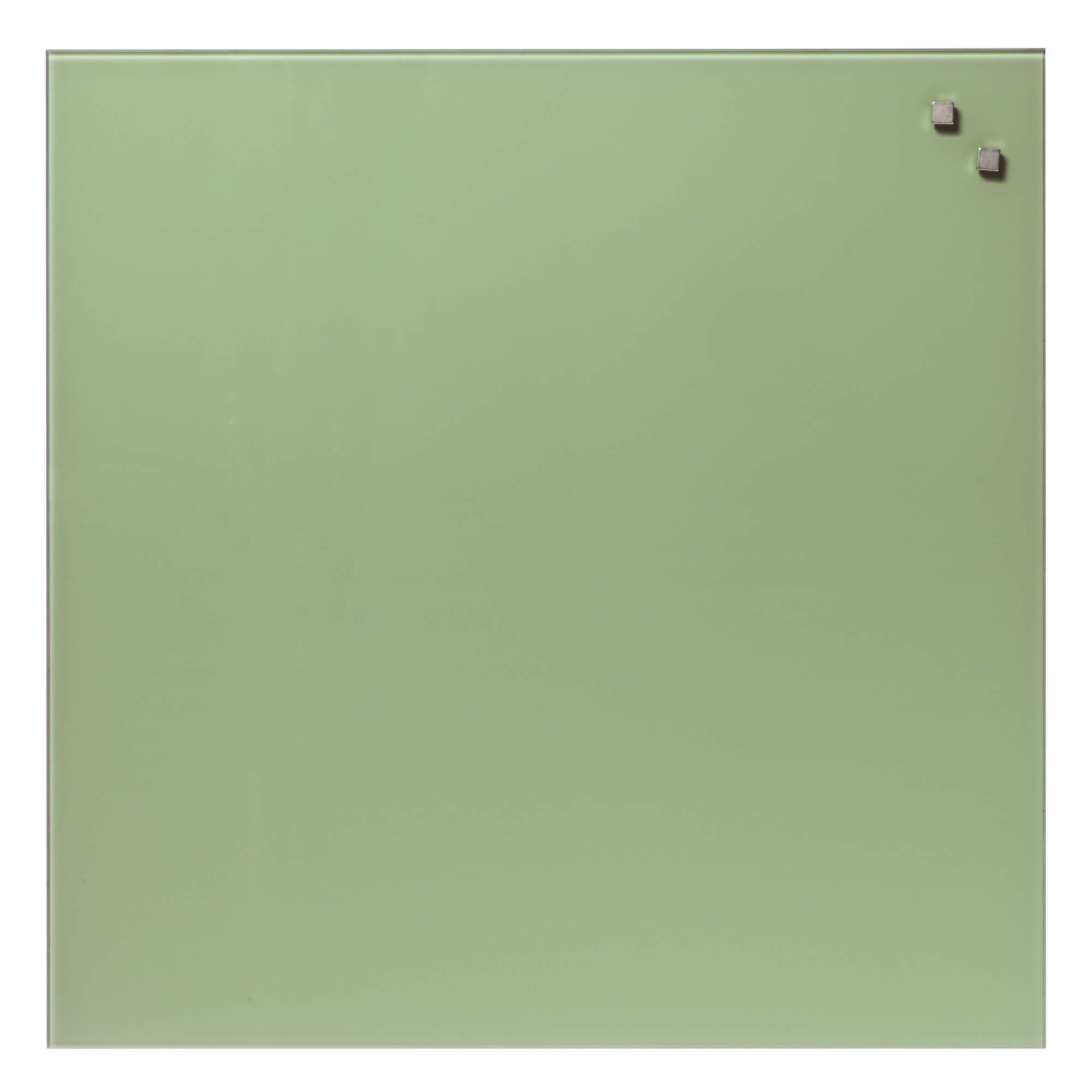 Billede af 45 x 45 cm. Retro grøn Magnetisk Glastavle