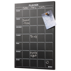Magnetic chalkboard weekly planner 40 x 60 cm