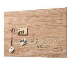 Magnetische Stahltafel 40 x 60 cm. Holz