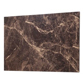 Magnetische Stahltafel 40 x 60 cm. Brauner Marmor