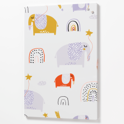 Magnetisk Stltavle 40 x 60 cm. Elefant