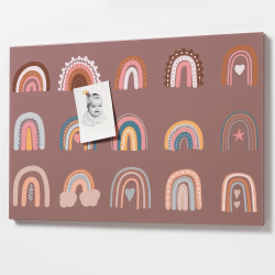 Steel board 40 x 60 cm. Rainbow