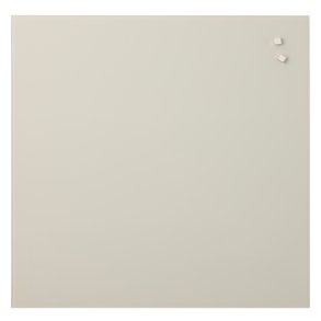 45 x 45 cm. Warmgraue Magnetische Glastafel