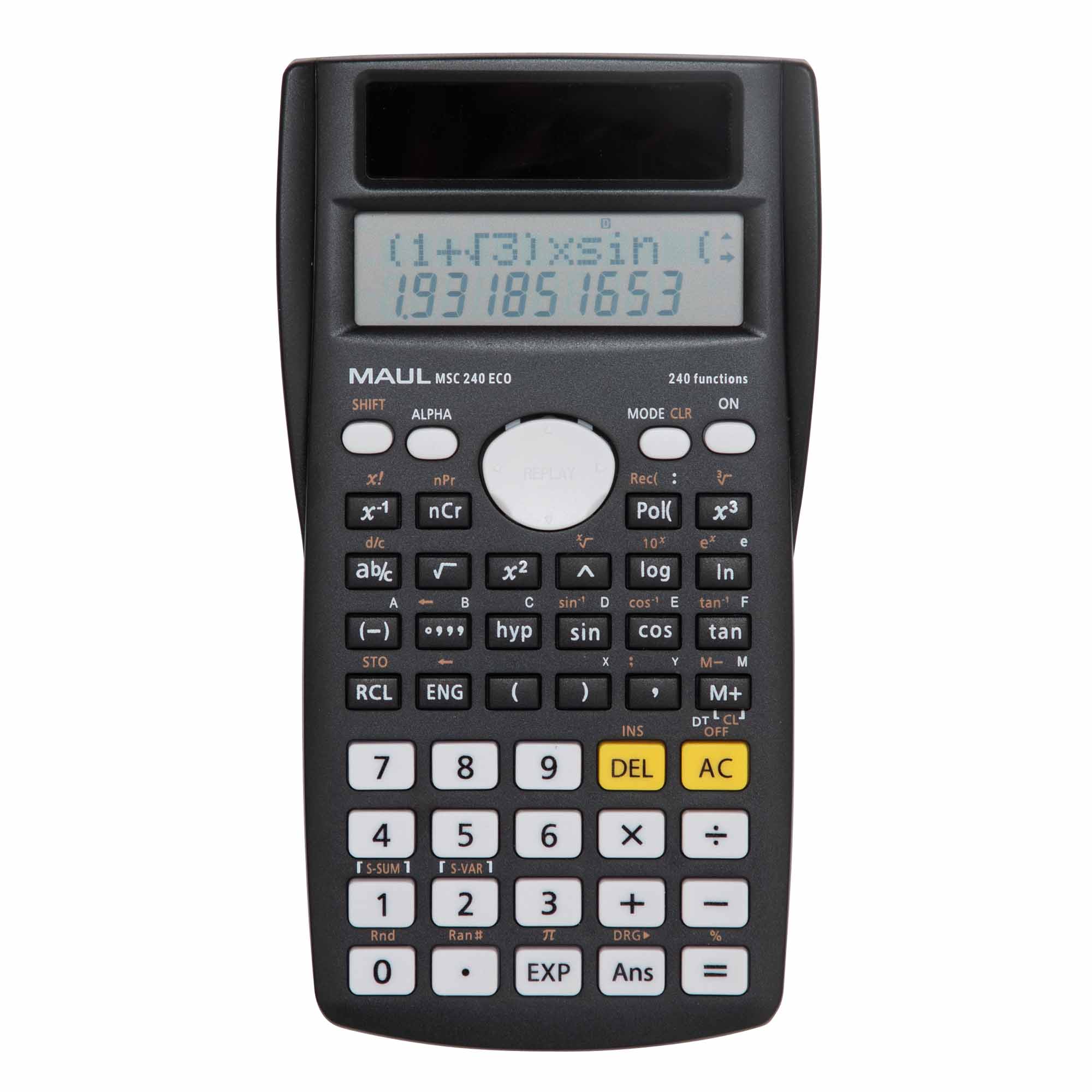 MAUL Videnskabelig lommeregner MSC 240 ECO