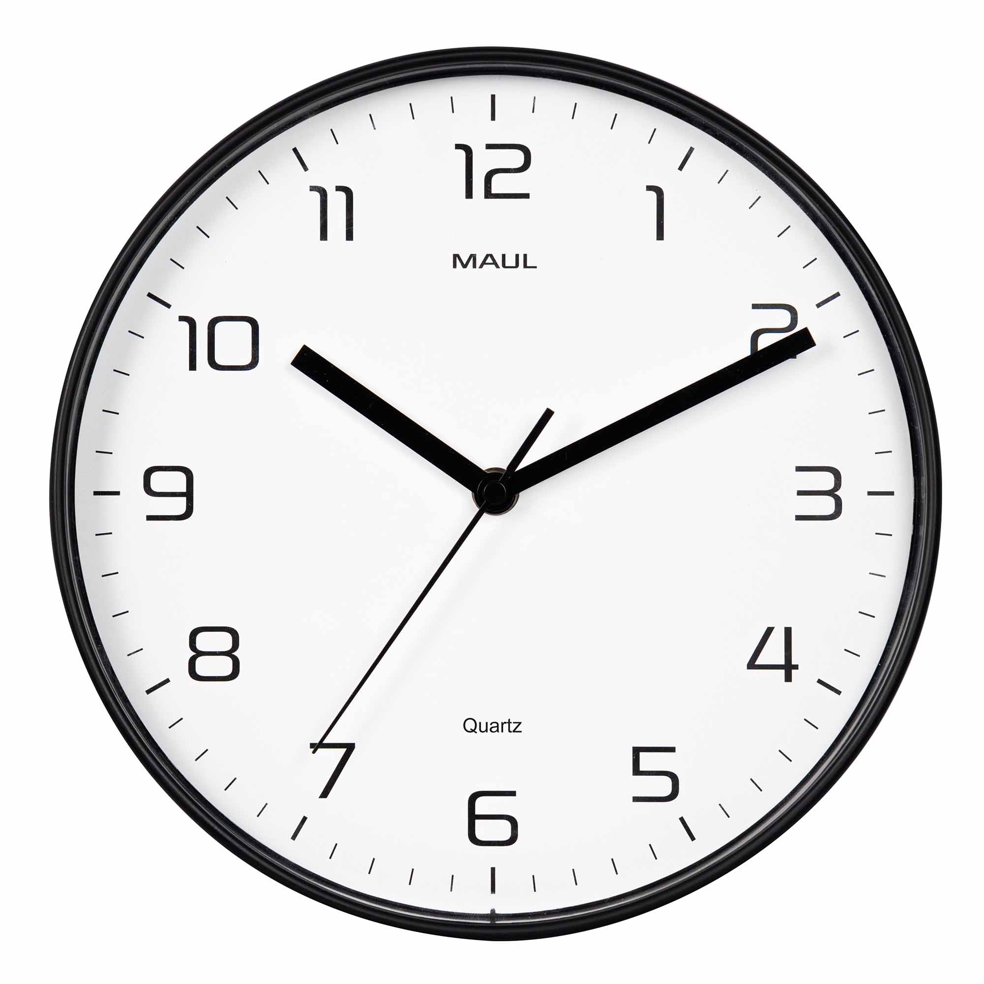 MAUL Wanduhr MAULdrip, 25 cm, Quarzuhr, ohne Batt.,schwarz