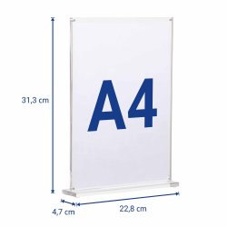 Acryl Tischschild A4 MAULvision