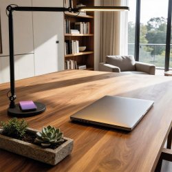 LED Desk Lamp with Qi Wireless Charger, MAULmarino