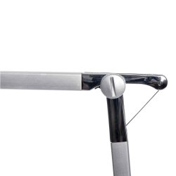 LED desk lamp, silver, MAULgrace