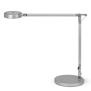 LED desk lamp, silver, MAULgrace