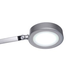 LED desk lamp, silver, MAULgrace