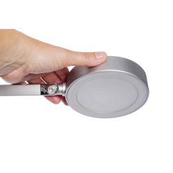 LED desk lamp, silver, MAULgrace