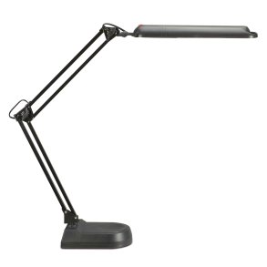 LED desk lamp with base, black, MAULatlantic