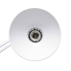 LED desk lamp with table clamp, white, MAULstudy