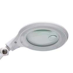 LED magnifying lamp with light, white, MAULiris